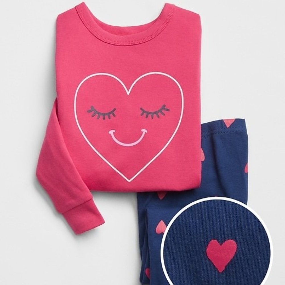 GAP Factory Girl Heart PJ Set-  Size 4